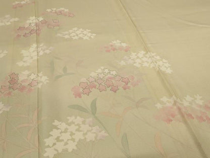 平和屋着物＊夏物 訪問着 絽 草花文 正絹 逸品 AABI4775jd