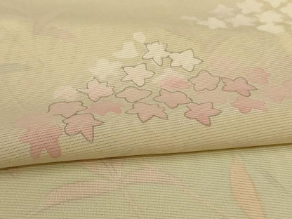 平和屋着物＊夏物 訪問着 絽 草花文 正絹 逸品 AABI4775jd