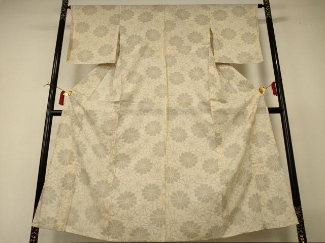 平和屋着物＊夏物 本場大島紬 夏大島 舞花文 正絹 逸品 AABI4779jd