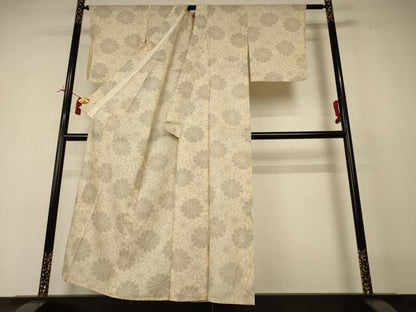 平和屋着物＊夏物 本場大島紬 夏大島 舞花文 正絹 逸品 AABI4779jd