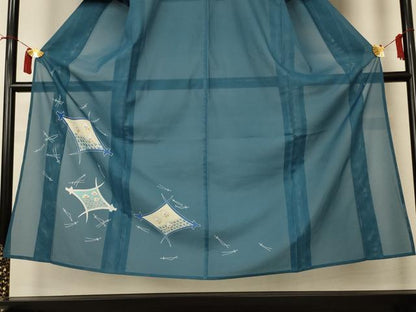 平和屋着物＊夏物 色留袖 絽 千鳥 正絹 逸品 AABI4780jd