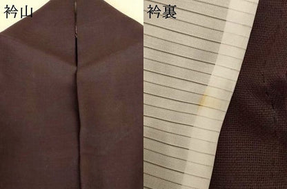 平和屋着物＊夏物 小紋 松葉 正絹 逸品 AABI4782jd