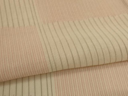 平和屋着物＊夏物 小紋 紗 市松文様 高島屋扱い 正絹 逸品 AABI4783jd