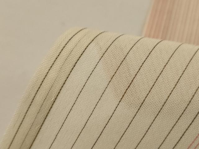 平和屋着物＊夏物 小紋 紗 市松文様 高島屋扱い 正絹 逸品 AABI4783jd