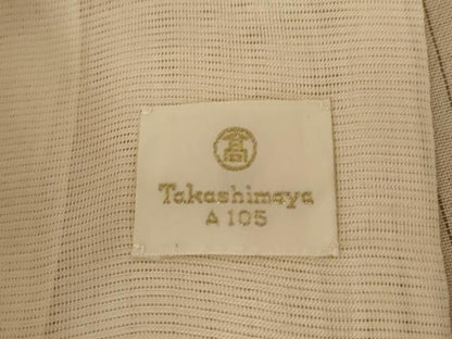 平和屋着物＊夏物 小紋 紗 市松文様 高島屋扱い 正絹 逸品 AABI4783jd