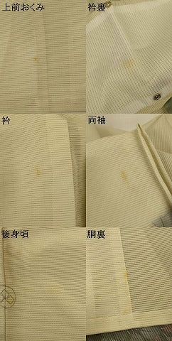 平和屋着物＊夏物 訪問着 絽 刺繍 草花文 暈し染め 正絹 逸品 AABI4789jd