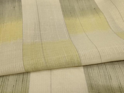 平和屋着物＊夏物　紗紬　間道　正絹　逸品　AABI4790jd