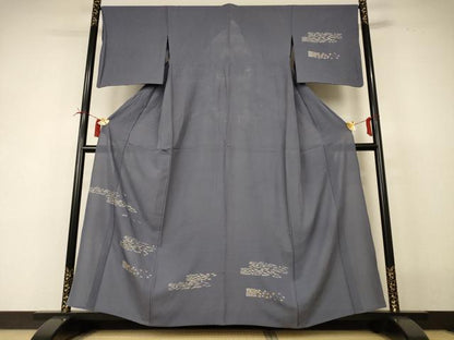 平和屋着物＊夏物 訪問着 絽 花松文 金銀彩 正絹 逸品 AABI4791jd