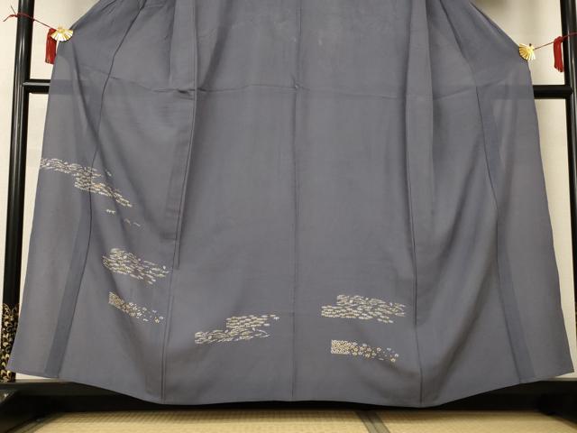 平和屋着物＊夏物 訪問着 絽 花松文 金銀彩 正絹 逸品 AABI4791jd