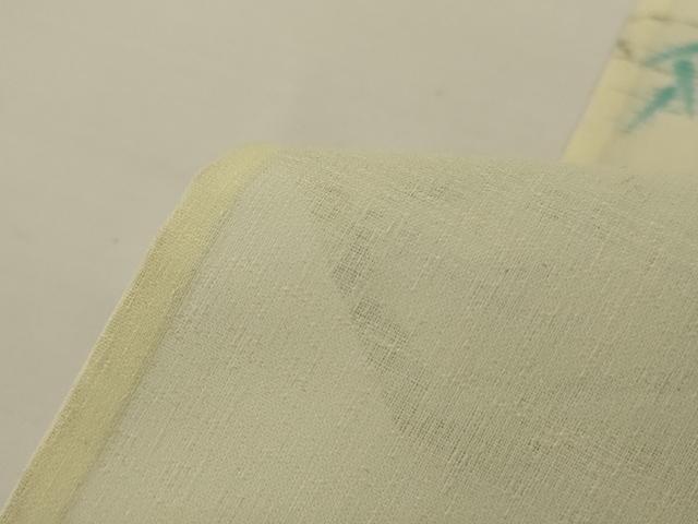 平和屋着物＊夏物 小紋 紗 地紙笹文 AABI4795jd