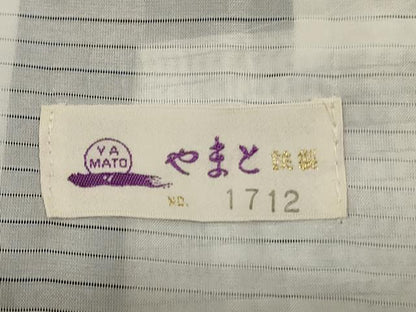 平和屋着物＊夏物 小紋 絽 草花文 やまと誂製 洗える着物 AABI4797jd