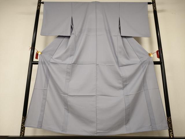 平和屋着物＊夏物 色無地 絽 銀鼠色 正絹 逸品 AABI4798jd