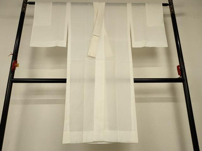 平和屋着物＊夏物 長襦袢 絽 白色 洗える着物 AABI4799jd