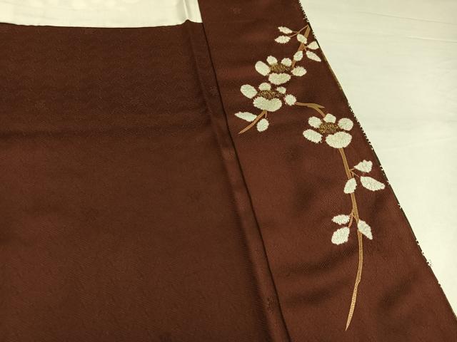 平和屋着物●訪問着　絞り　枝花雲文　金彩　正絹　逸品　AABI4809ph