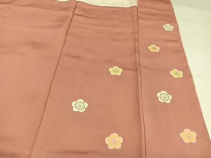 平和屋着物●京友禅の第一人者　松井青々　訪問着　駒刺繍　枝花文　暈し染め　金銀彩　正絹　逸品　未使用　AABI4811ph