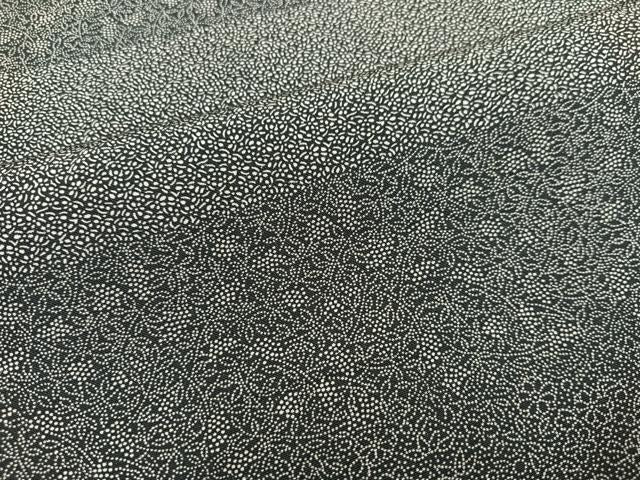 平和屋着物●江戸小紋　訪問着　草花文　黒地　正絹　逸品　AABI4813ph