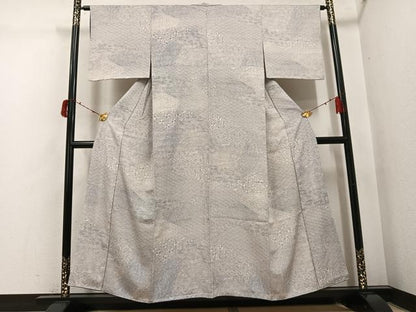 平和屋着物●上質な小紋　吉祥草花文　正絹　逸品　AABI4815ph
