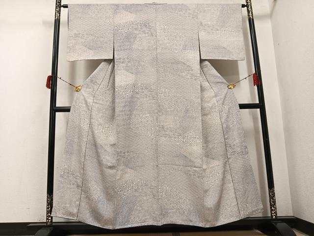 平和屋着物●上質な小紋　吉祥草花文　正絹　逸品　AABI4815ph