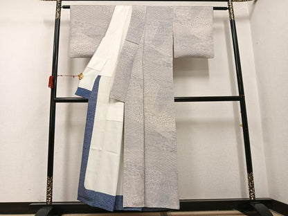 平和屋着物●上質な小紋　吉祥草花文　正絹　逸品　AABI4815ph