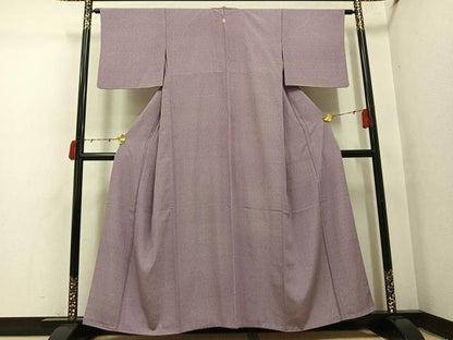 平和屋着物●江戸小紋　小花文　正絹　逸品　AABI4817ph