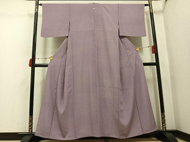 平和屋着物●江戸小紋　小花文　正絹　逸品　AABI4817ph