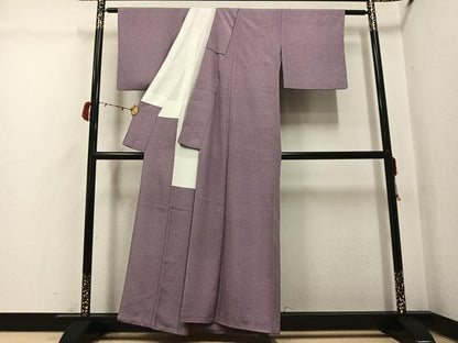 平和屋着物●江戸小紋　小花文　正絹　逸品　AABI4817ph