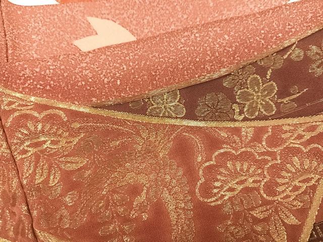平和屋着物●豪華振袖　寿光織　桜　鳳凰吉祥花文　金彩　正絹　逸品　未使用　AABI4819ph