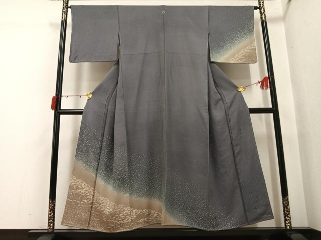 平和屋着物●訪問着　作家物　霞文　暈し染め　正絹　逸品　未使用　AABI4820ph