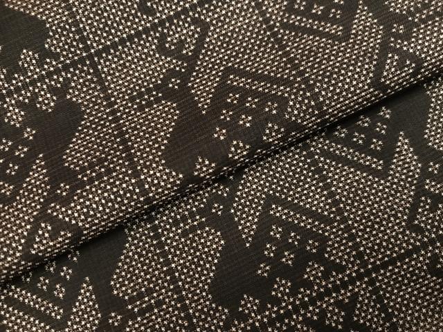 平和屋着物●本場大島紬　一元7マルキ　有栖川文様　正絹　逸品　AABI4824ph