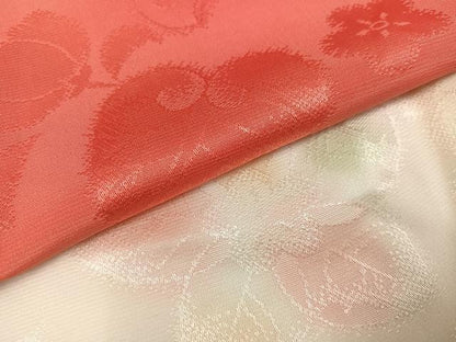 平和屋着物●振袖用長襦袢　無双仕立て　辻が花地紋　暈し染め　半衿刺繍　正絹　逸品　AABI4826ph