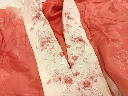 平和屋着物●振袖用長襦袢　無双仕立て　辻が花地紋　暈し染め　半衿刺繍　正絹　逸品　AABI4826ph