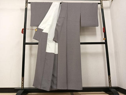 平和屋着物●江戸小紋　小花文　正絹　逸品　AABI4827ph