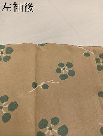 平和屋着物●長襦袢　無双仕立て　枝梅文　正絹　逸品　未使用　AABI4829ph