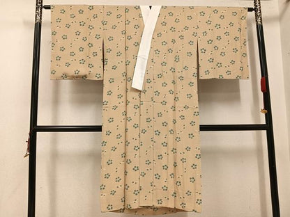 平和屋着物●長襦袢　無双仕立て　枝梅文　正絹　逸品　未使用　AABI4829ph