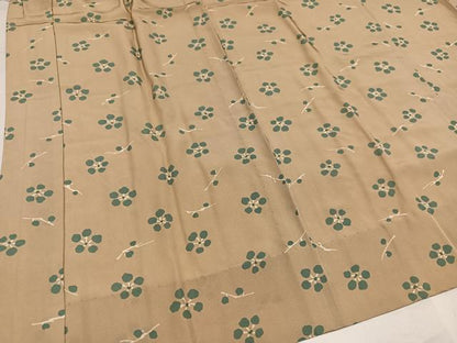 平和屋着物●長襦袢　無双仕立て　枝梅文　正絹　逸品　未使用　AABI4829ph