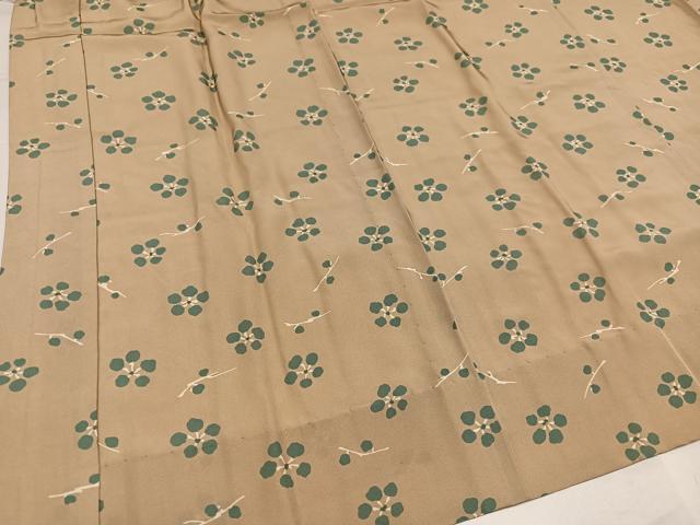 平和屋着物●長襦袢　無双仕立て　枝梅文　正絹　逸品　未使用　AABI4829ph