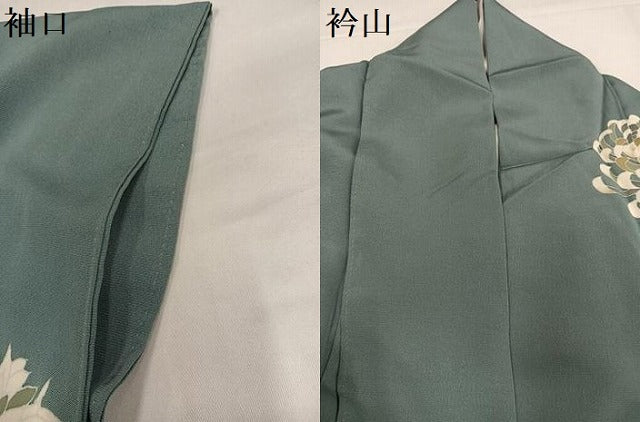 平和屋着物●訪問着　友禅　花尽くし　正絹　逸品　AABI4835ph