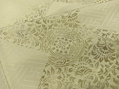 平和屋着物●訪問着　刺繍　草花文　暈し染め　正絹　逸品　AABI4841ph