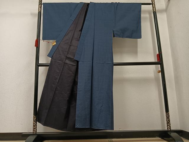 平和屋着物●男性　本場大島紬　アンサンブル　亀甲絣　正絹　逸品　未使用　AABI4845ph