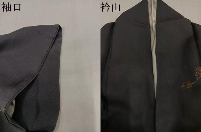 平和屋着物●訪問着　作家物　彩花　竹屋町刺繍　地紙草花文　金彩　正絹　逸品　AABI4854ph