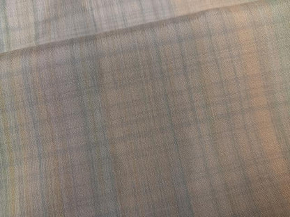 平和屋着物●染色家 岩浅公展　小紋　間道　暈し染め　正絹　逸品　AABI4860ph
