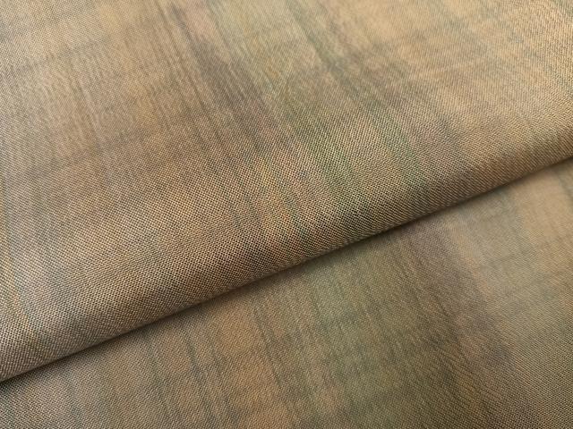 平和屋着物●染色家 岩浅公展　小紋　間道　暈し染め　正絹　逸品　AABI4860ph