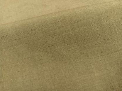 平和屋着物●結城紬　色無地　肥後煤竹色　正絹　逸品　未使用　AABI4866ph