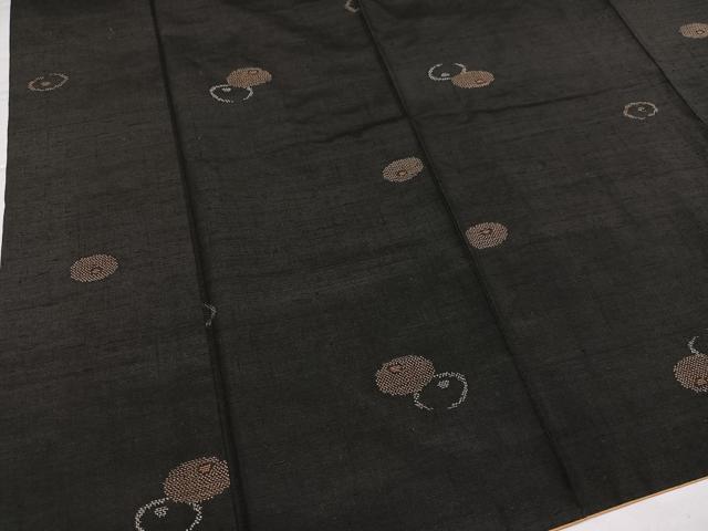 平和屋着物●上質な紬　菊　正絹　逸品　AABI4869ph