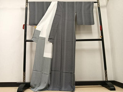 平和屋着物●江戸小紋　寄せ小紋柄　正絹　逸品　未使用　AABI4870ph
