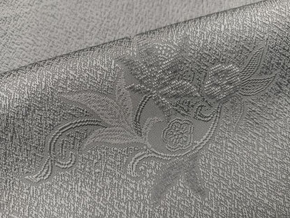 平和屋着物●上質な色無地　輪奈ビロード　更紗地紋　蕎麦切色　正絹　逸品　未使用　AABI4871ph