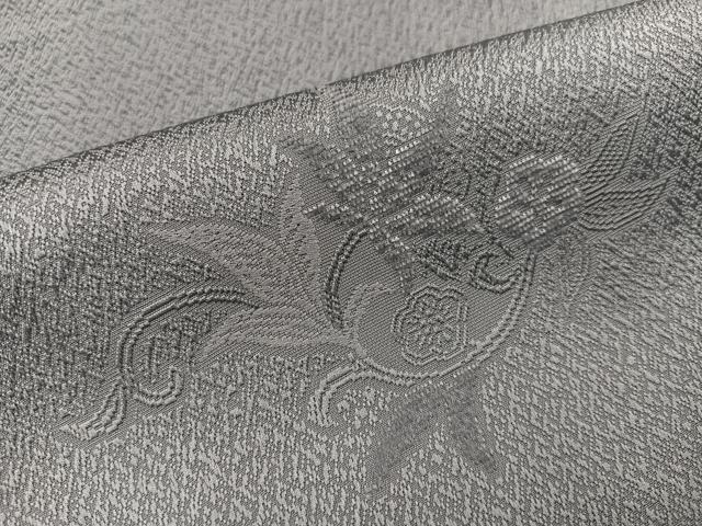 平和屋着物●上質な色無地　輪奈ビロード　更紗地紋　蕎麦切色　正絹　逸品　未使用　AABI4871ph