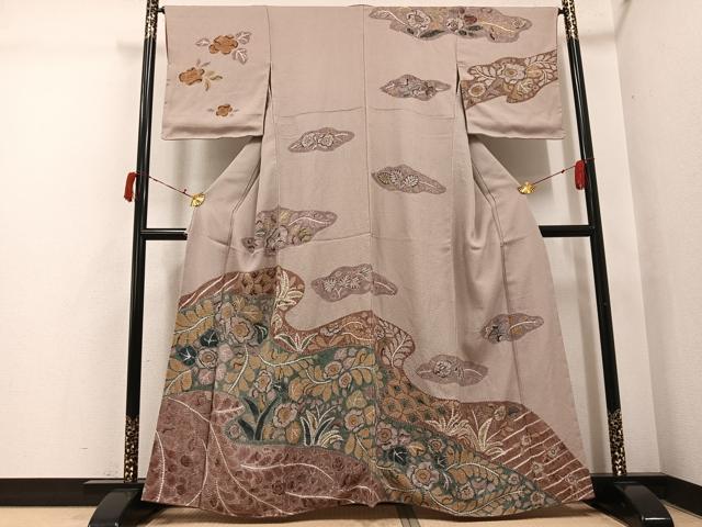 平和屋着物●訪問着　辻が花　絞り　正絹　逸品　AABI4875ph
