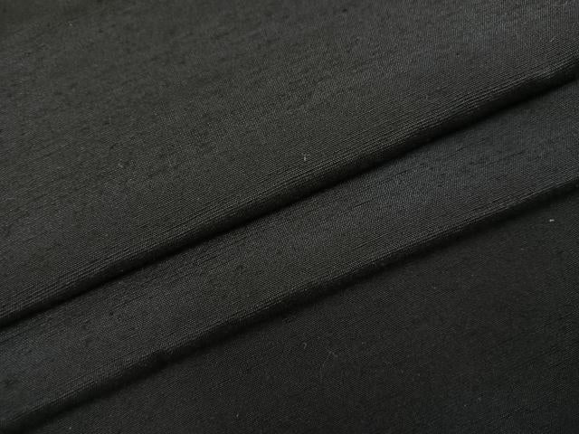 平和屋着物●男性　紬　アンサンブル　色無地　藍鉄色　正絹　逸品　AABI4879ph
