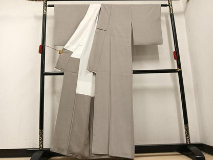 平和屋着物●江戸小紋　極小鮫小紋柄　正絹　逸品　AABI4890ph